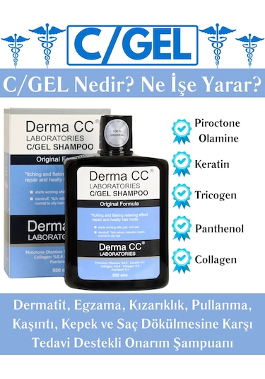 Derma Cc Laboratorıes C/Gel Şampuan 500 ML