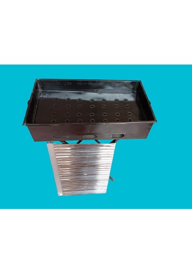 60x35 Katlanabilir Ayaklı- Emaye Gövde-krom Çelik Izgaralı Mangal