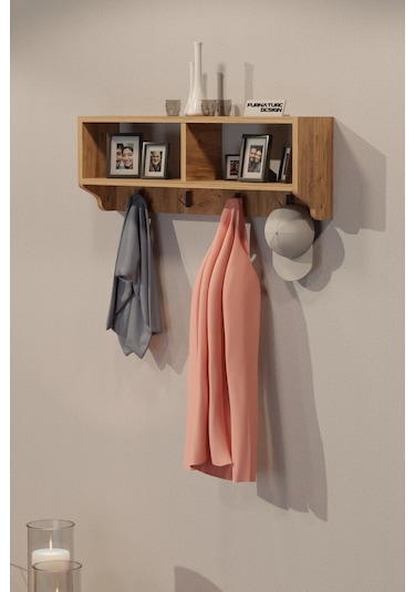 Portmanto Duvar Askısı Modern Askılık Vestiyer - Atlantik Çam Diğer