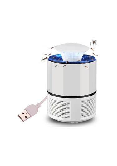 Shineyee A04 Beyaz Usb Elektronik Mus Musu Öldürücü Lambası - 360-400nm Mor Işık, Sessiz Fan, 20-50m² Kapasite Çok Renkli