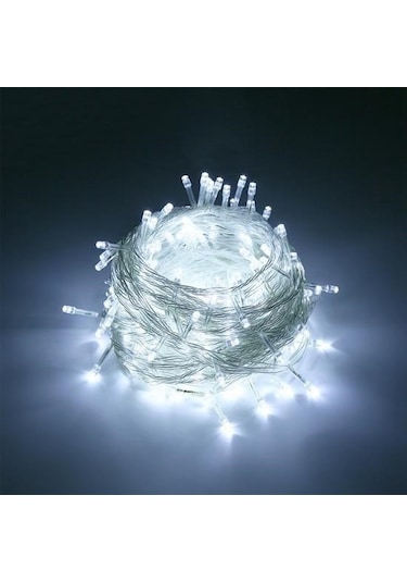 Buffer 100 Ledli 8 Fonksiyonlu 10 Metre Led Aydınlatma Dekor Lambası Beyaz