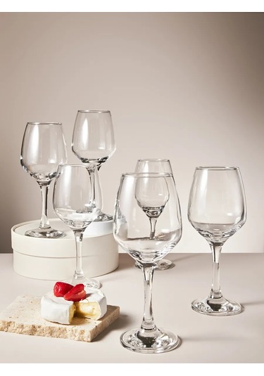 Pasabahce 400 Ml Şarap Bardakları 6'lı Cam Set 12160169 Beyaz