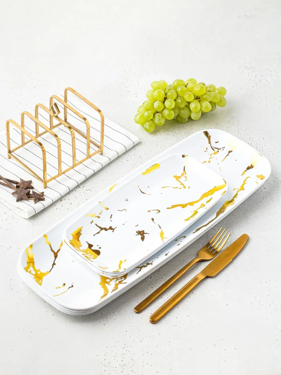 Family Co. Sunum İçin Tek Kullanımlık Plastik Tabaklar - 6 Adet. 372334294 100 adet