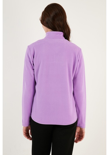 Lela Slim Fit Yumuşak Dokulu Anti-Pilling Tüylenme Yapmayan Yarım Fermuarlı Bayan Polar 5907000 Lila Lela Slim Fit Yumuşak Dokulu Anti-Pilling Tüylenme Yapmayan Yarım Fermuarlı Bayan Polar 5907000 Lila