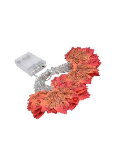 Skycity 3m 20 Led Islak Lastik Akçaağaç Yapraklı Işık Zinciri, 2 Işık Modu Sürekli Ve Titrek , Isınma Işığı, Ev Bahçe Dekorasyonu, Akü İle Çalışır Akü Dahil Değil Diğer