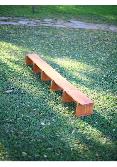 Mandu Ahşap Denge Platformu Denge Tahtası Ahşap Rengi