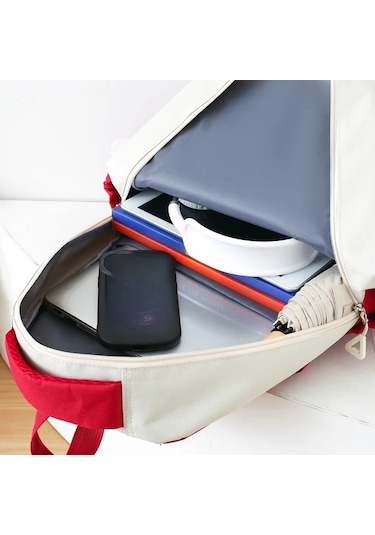 Honeybeeshop Kahverengi Kanvas Preppy Tarzı Pratik Hafif Sırt Çantası Seyahat Alışveriş Ve İş İçin Kahverengi