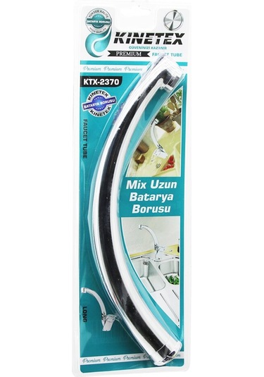 Mix Uzun Evye Batarya Borusu Süzgeçli Uç Krom Kaplama 4915 Beyaz