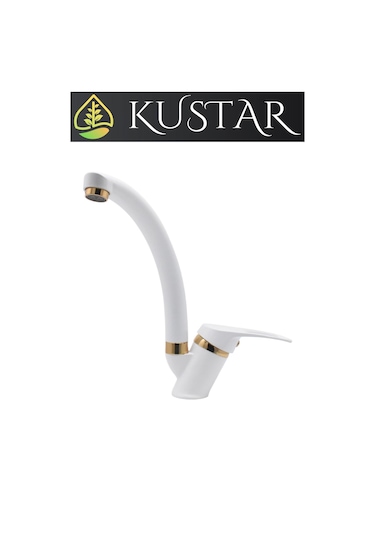 Kustar Sema Gold Beyaz Mutfak Evye Bataryası