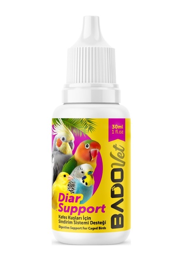 Bado Diar Support Kafes Kuşları İçin Sindirim Sistemi Desteği 30 Ml