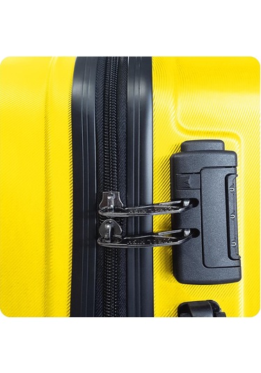 Coral High Abs Sarı Büyük Boy Valiz 16458 Sarı