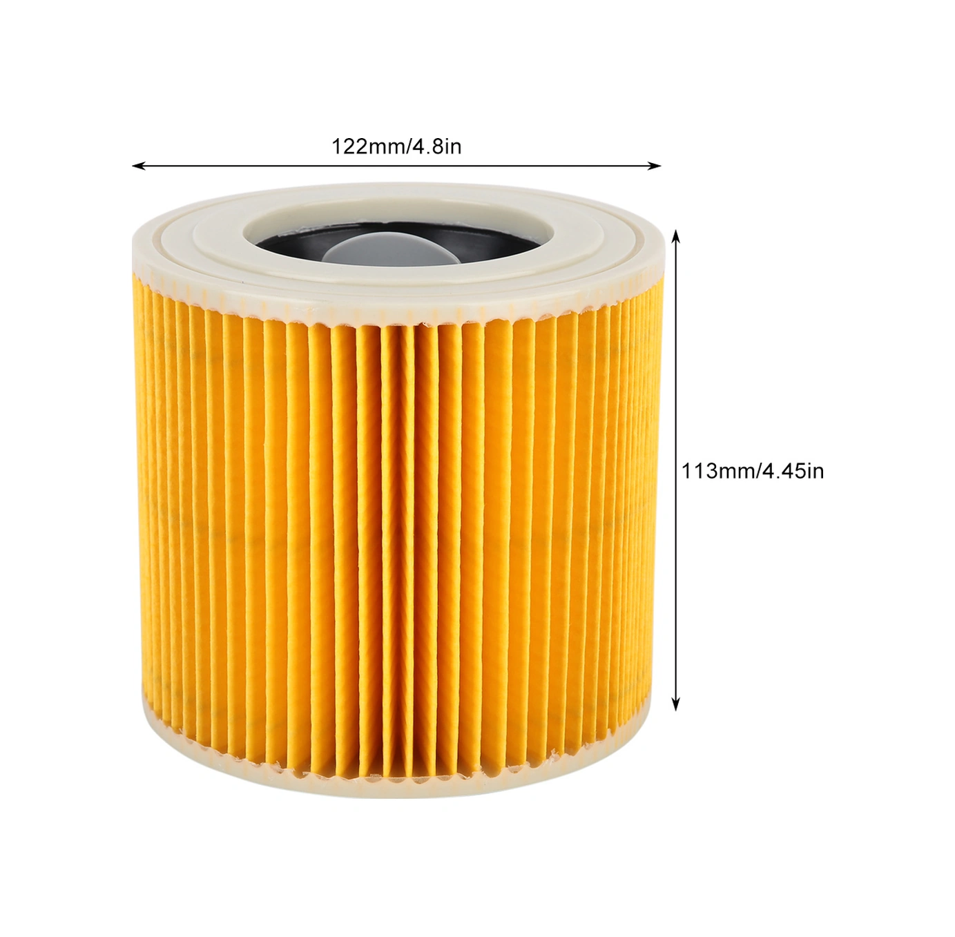 Hangfox Karcher A2004/2054/2204/2656 Serisi İçin Nemli-kuru Süpürge Filtresi, Toz Ve Alerjen Tutucu, Kilitleme Özelliği, Kolay Kurulum