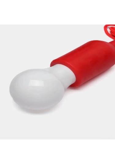 Yaozixa Kırmızı Zil Şekilli Led Tavan Lambası - 4w Pil Beslemeli, 15 M² Aydınlatma, Abs Kasa, Ip12 Koruma, Beyaz Abajur Kırmızı