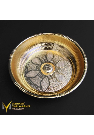 Altın Kaplama Osmanlı Hamam Tası - Pirinç Altın