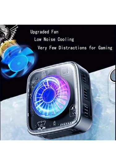 Techbloom Siyah Semiconductor Süper Soğutucu Radyatör Üç Seviyeli Soğutma Ayarlı Es Uyumlu Sessiz Kullanım