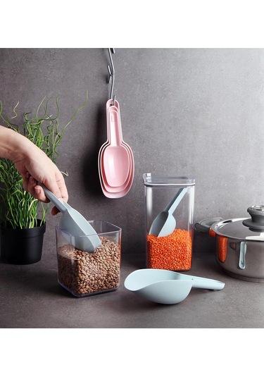 Origa 3'lü Un Şeker Bakliyat Baharat Deterjan Erzak Küreği Seti 3 Boy Kürek