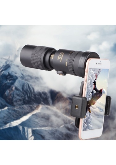 Pazly 10-300x40 Zoomlu Tek Gözlü Binokül: Ayarlanabilir Büyütme, Tripod Ve Fotoğraf Klem İle Kuş Izleme, Doğa Ve Seyahat İçin