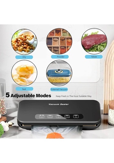 Jl Dahili Kesici Ve Vakum Poşeti İle Otomatik Led Dokunmatik Zt