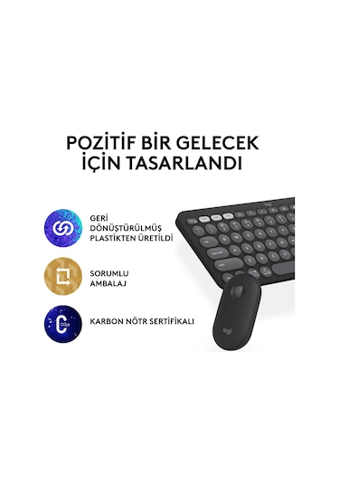 Logitech Pebble 2 Combo 920-012245 Klavye Mouse Seti