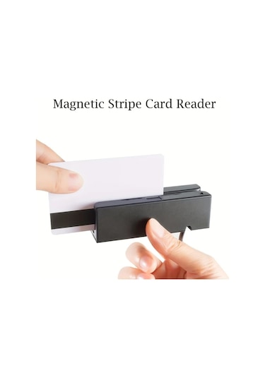 Elmpaly 1 Adet Manyetik Şeritli Kart Okuyucu - Usb Hico Loco 3 Track Sürücüsüz Kredi Kartı Okuyucu Klavye Emülasyonu