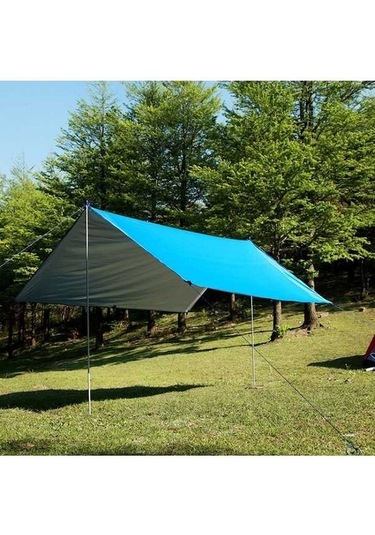 Ganzhoushop Tente Su Plaj Pergola Mavi Koruyucu Güneş Güneş Geçirmez Fonksiyonlu Çok Çadır Barınağı Açık Zl Mavi