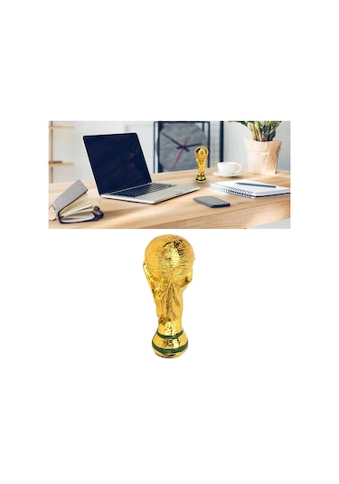 Yaozixa 13cm Somun Reçine Dünya Kupası Modeli Futbol Taraftar Hatıra Ödülü Masa Dekorasyonu
