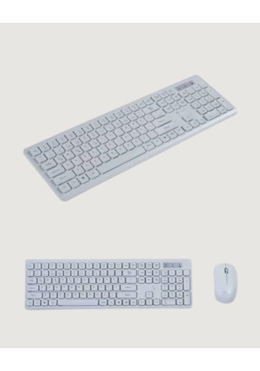 Kablosuz Klavye Ve Mouse Seti - Ergonomik Tasarım, Sessiz Kullanı