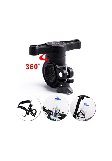 Trendooze Genel Kullanım Bisiklet Su Şişesi Kafesi Tutucu Koltuk Sırtı Siyah Siyah