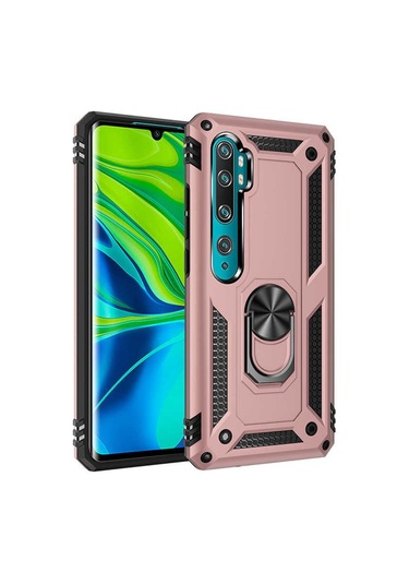 Xiaomi Mi Note 10 Pro Yüzüklü Standli Vega Kilif Ekran Koruyucu 510330644