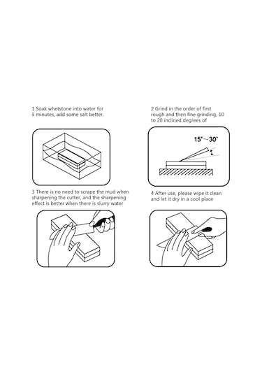 Yaozixa "400/1000 Kum Yeşil Silisyum Karbür Çift Taraflı Bileme Taşı Seti - Mutfak Bıçakları İçin" Diğer