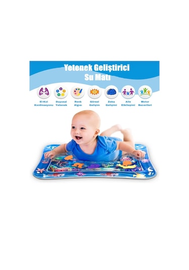 Babydoor Bebek Su Oyun Matı Tummy Time Karın Üstü Aktivite Zamanı Unisex