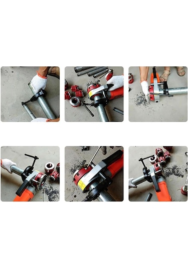 Euromax EXWT1075A 1/2"-2" 2300W Elektrikli El Tipi Pafta Makinesi