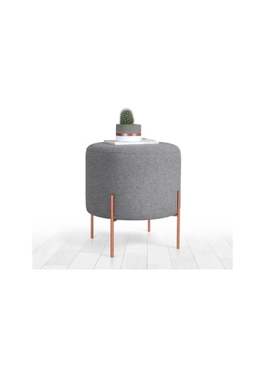 Lorencehome Copper Puf - Gri / Lorencehome