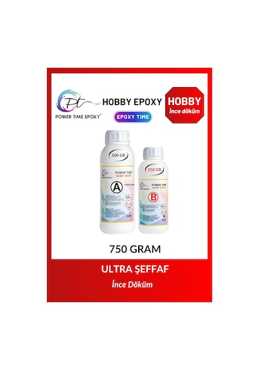 750 Gram Hobby Epoxy/ Şeffaf Epoksi Reçine Ince Döküm
