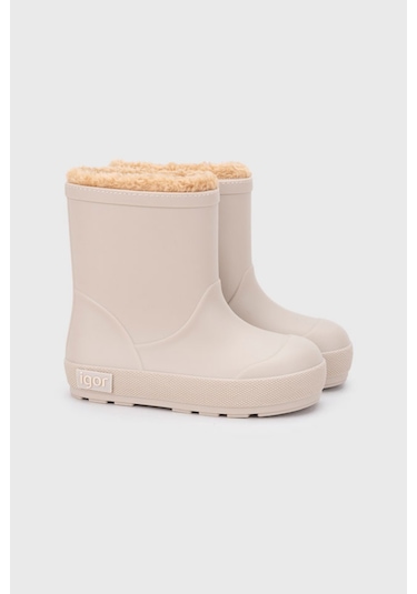 Igor Yogi Borreguito Çocuk Bej Kürklü Yağmur Çizmesi W10306-004 Bej