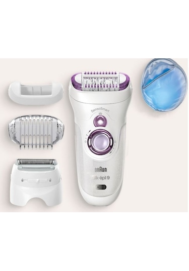 Braun Silk-Epil 9 9710 SensoSmart Islak Kuru 4 Ek Parçalı Epilatör