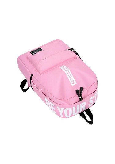 Saf Renk Su Geçirmez Büyük Kapasiteli Çantalar Okul Çantası Seyahat Sırt Çantası Sırt Çantası Green Yeşil