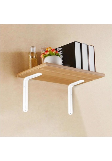 Rafburada Rafburada® 12'Li Raf Altı Ayağı L Konsol ;Raf Altı Kol