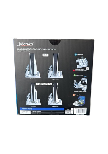 Ps5 Slim Ve Tüm Modeller İçin Multi Fonksiyon Soğutma Ve Şarj Ünitesi Tp5-3537d Beyaz