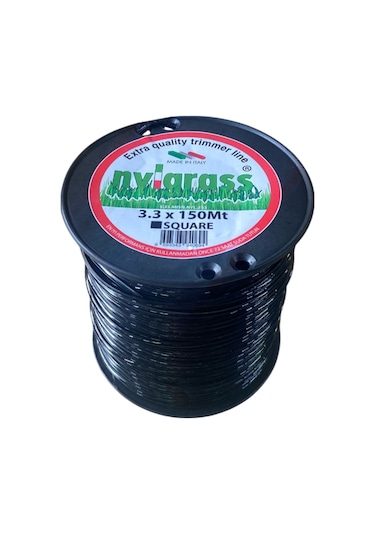 Nylgrass Misina 3.3mm 150 Mt 4 Köşe Siyah