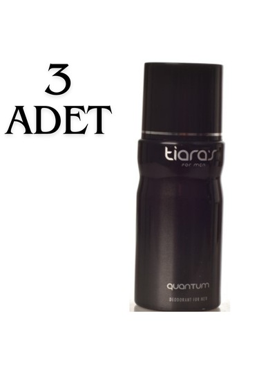 Tiara's Quantum Erkek Sprey Deodorant 3 X 150 Ml