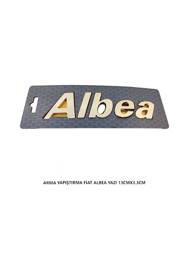 Fiat Albea Arma Bagaj Yazısı Yapıştırma 13cmx3.3cm 2156