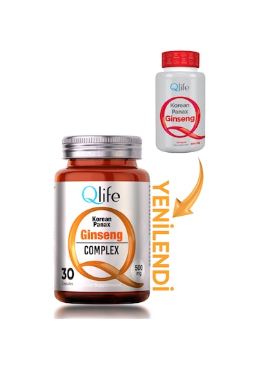 Qlife Korean Panax Ginseng 500 Mg 60 Kapsül