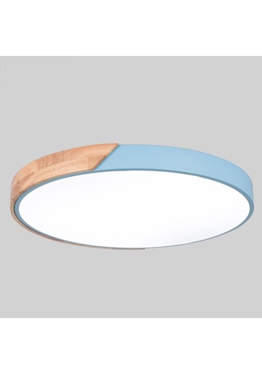 Ahşap Yuvarlak Tavan Lambası, Adımsız Püskürtme For 30cm Diğer Diğer