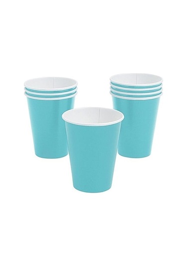 16 Adet Mavi Tabak, 16 Adet Mavi Bardak