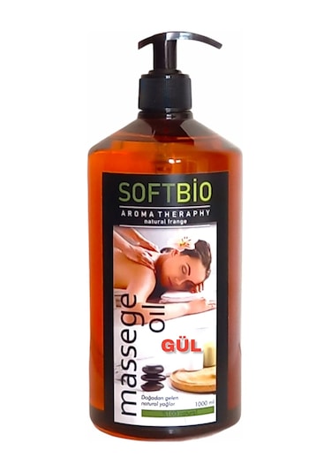 Softbio Gül Masaj Yağı 1 Lt Aromaterapi Masaj Yağ