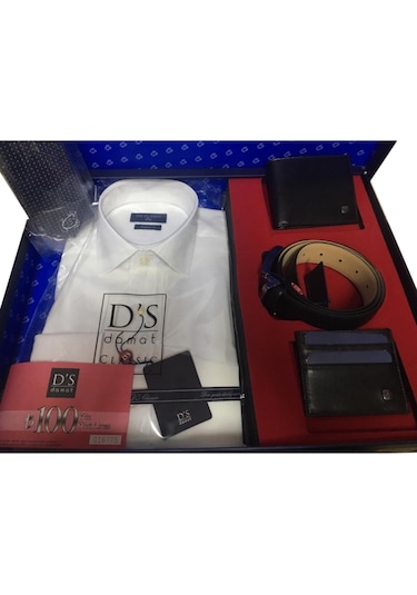 D'S Damat 4000 Erkek Full Set Gömlek Cüzdan Kemer Çeyizlik