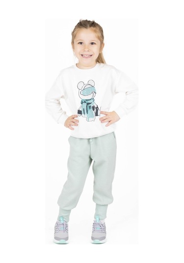 Bestkids Kız Çocuk Taş Baskılı Sweatshirt 2-6 Yaş 001