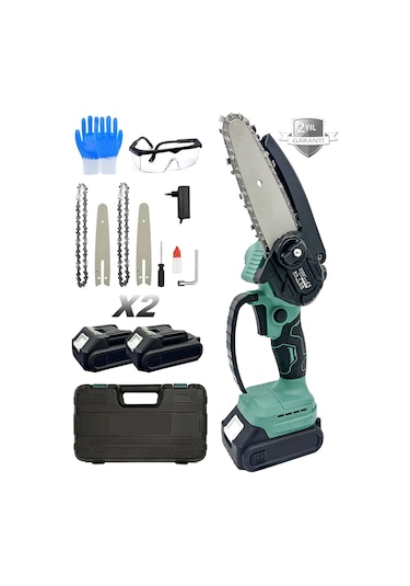 Moonshop 128 Vf 12 Ah Çift Bataryalı Şarjlı El Testeresi Çift Pal