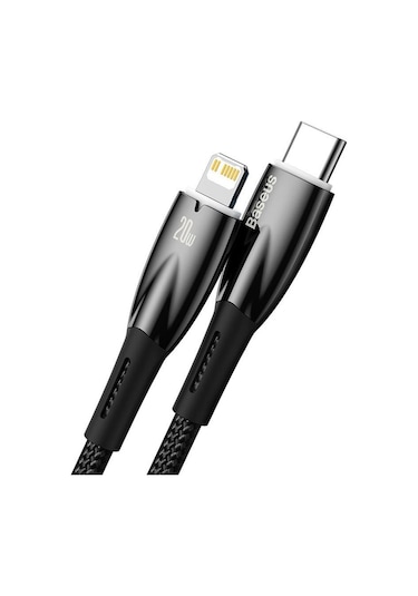 Baseus Glimmer Series 20W Type-c To Lightning Şarj Kablosu Siyah CADH000001